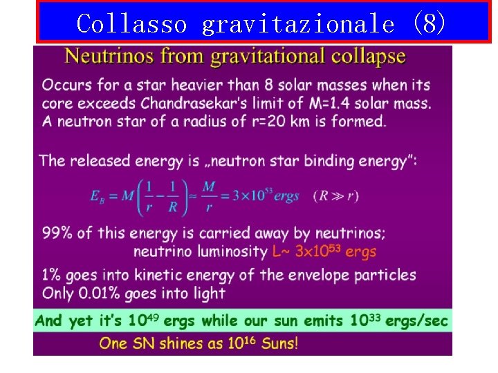 Collasso gravitazionale (8) 