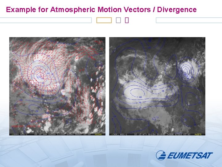 Example for Atmospheric Motion Vectors / Divergence 