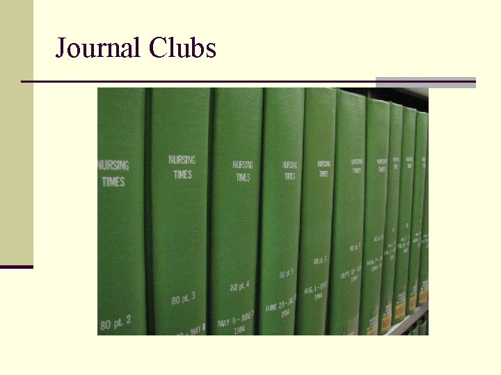 Journal Clubs 