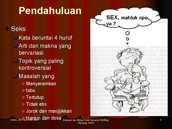 Pendahuluan SEX, mahluk opo ya ? v Seks q. Kata beruntai 4 huruf q.