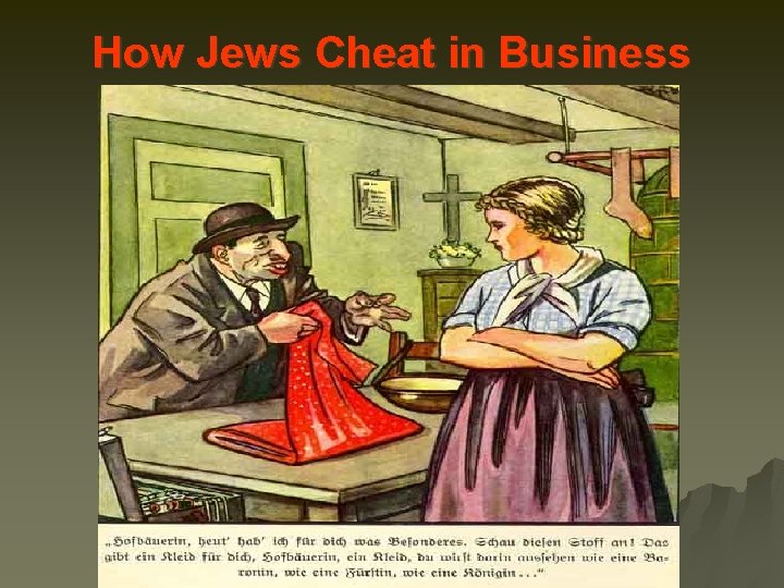 How Jews Cheat in Business 