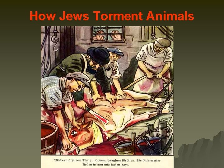 How Jews Torment Animals 