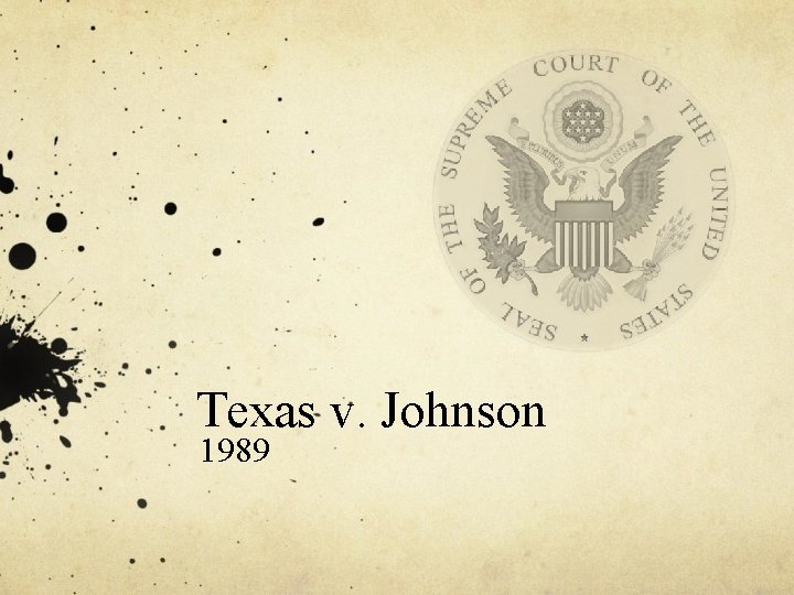 Texas v. Johnson 1989 