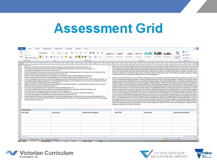 Assessment Grid 