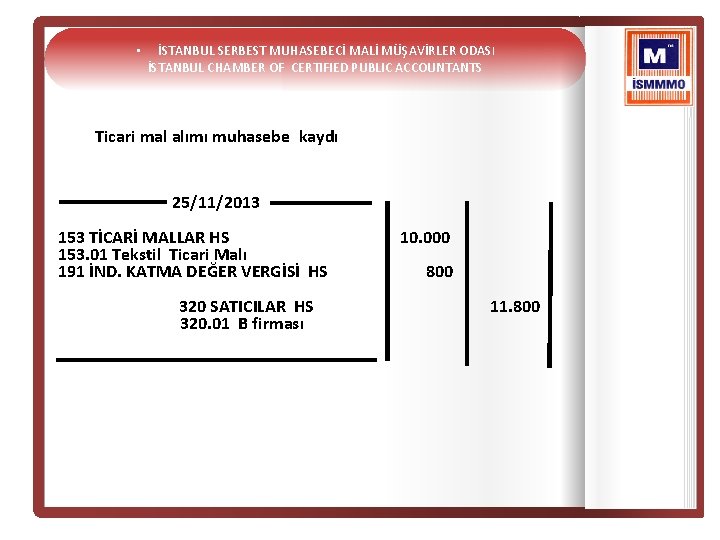  • İSTANBUL SERBEST MUHASEBECİ MALİ MÜŞAVİRLER ODASI İSTANBUL CHAMBER OF CERTIFIED PUBLIC ACCOUNTANTS