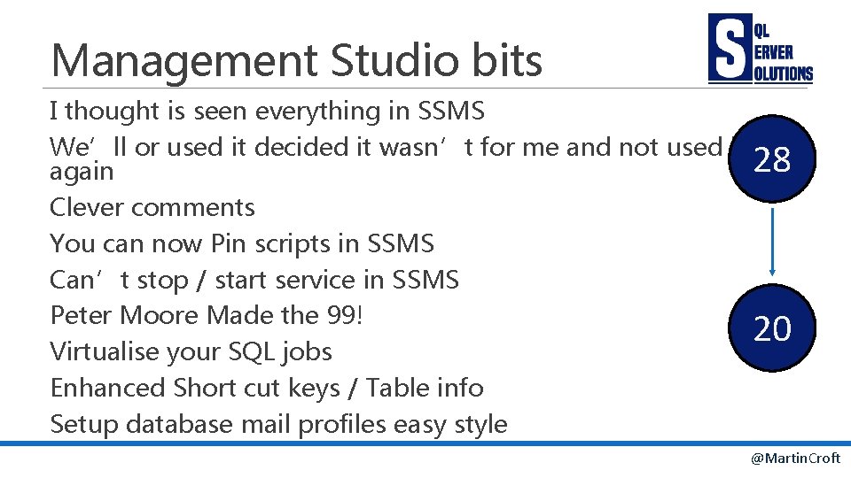 Management Studio bits I thought is seen everything in SSMS We’ll or used it