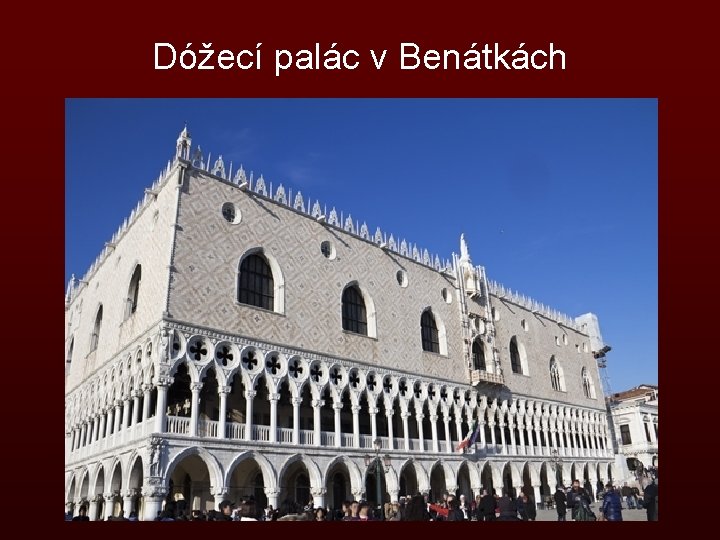 Dóžecí palác v Benátkách 