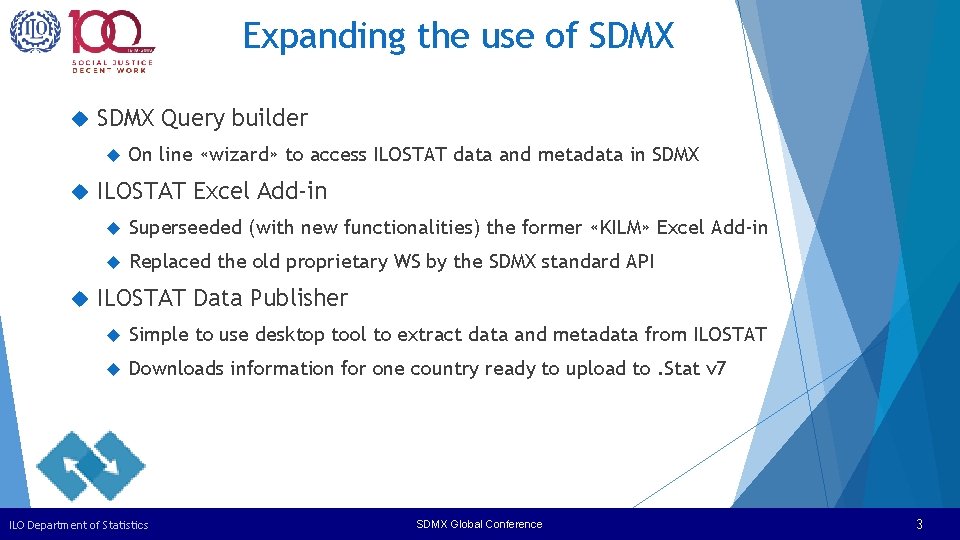 Expanding the use of SDMX Query builder On line «wizard» to access ILOSTAT data