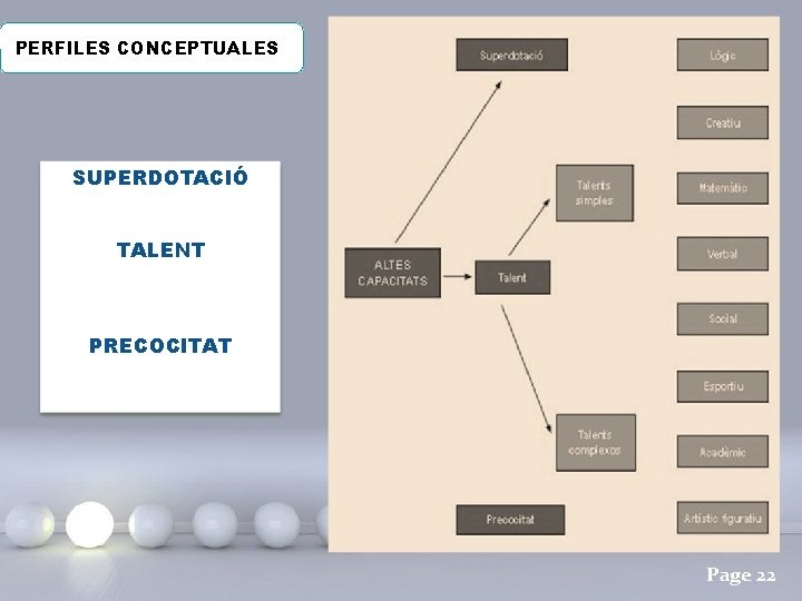 PERFILES CONCEPTUALES SUPERDOTACIÓ TALENT PRECOCITAT Page 22 