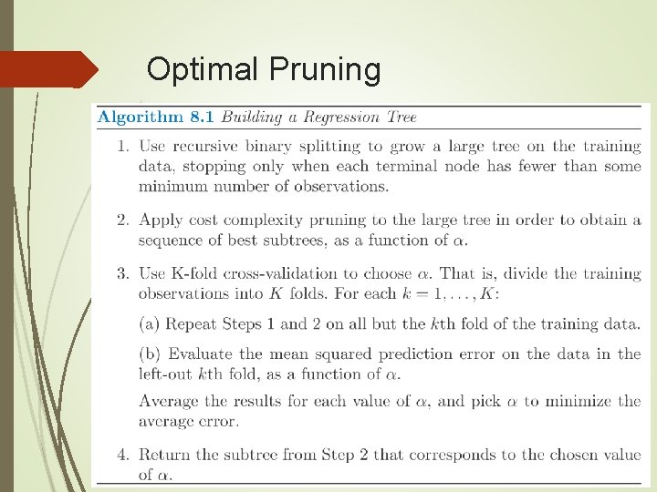 Optimal Pruning 