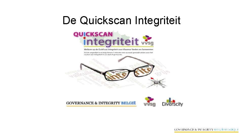 De Quickscan Integriteit 