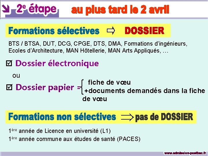 BTS / BTSA, DUT, DCG, CPGE, DTS, DMA, Formations d’ingénieurs, Ecoles d’Architecture, MAN Hôtellerie,