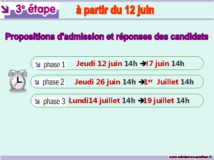 Jeudi 12 juin 14 h è 17 juin 14 h Jeudi 26 juin 14