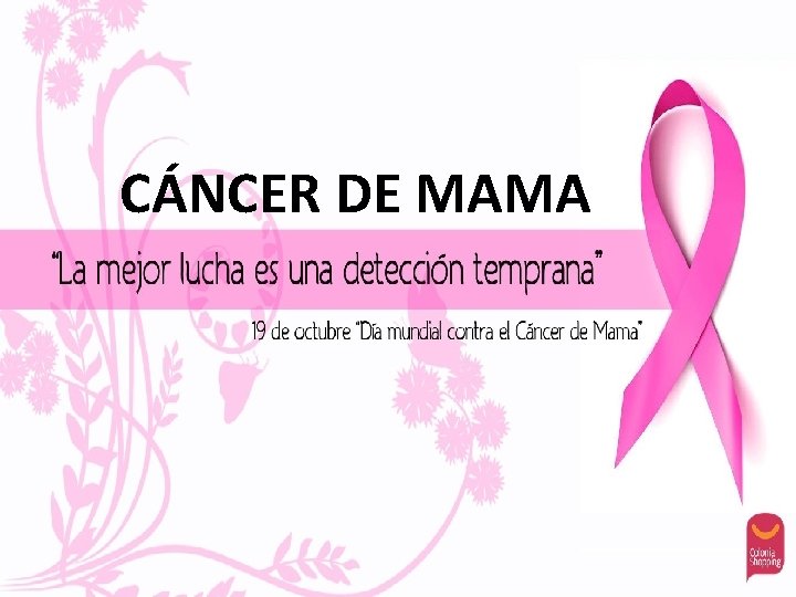 CÁNCER DE MAMA 