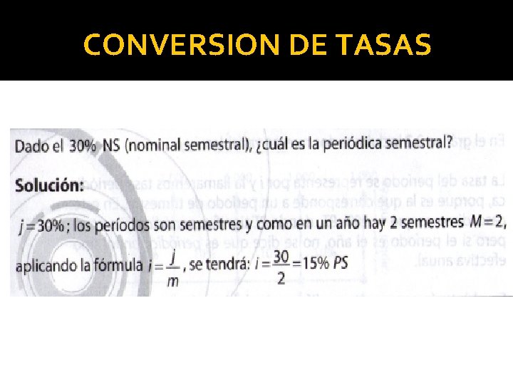 CONVERSION DE TASAS 