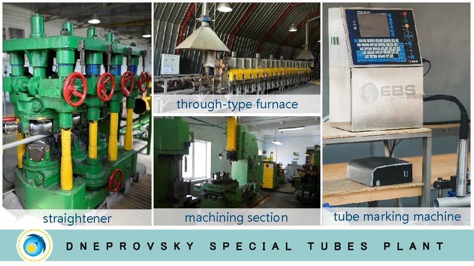 through-type furnace straightener machining section D N E P R O V S K