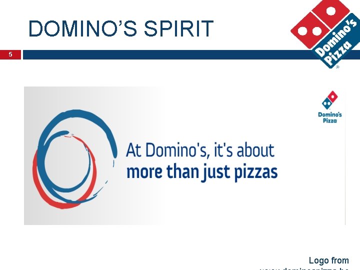 DOMINO’S SPIRIT 5 Logo from 