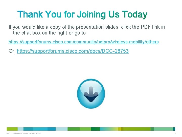 If you would like a copy of the presentation slides, click the PDF link