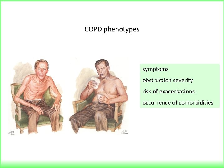 COPD phenotypes symptoms obstruction severity risk of exacerbations occurrence of comorbidities 