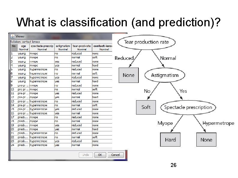 What is classification (and prediction)? 26 