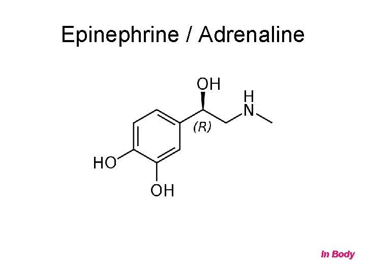 Epinephrine / Adrenaline In Body 