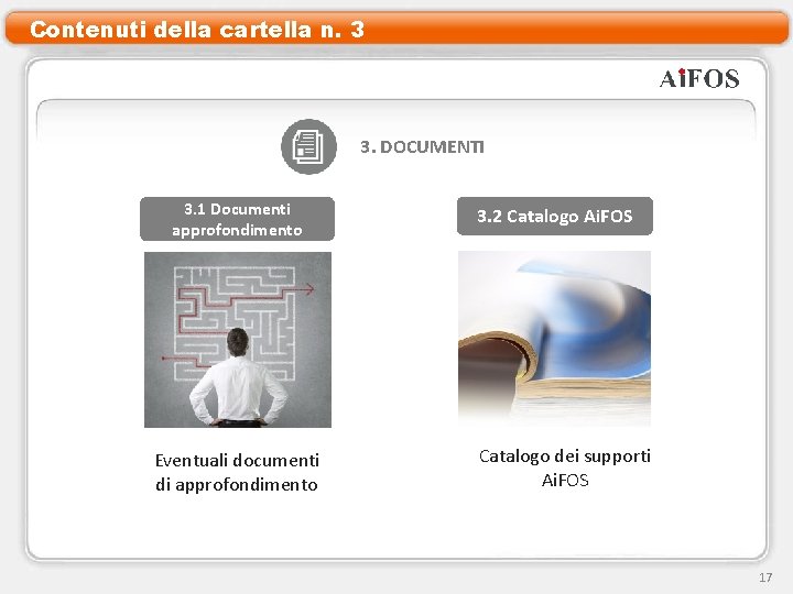 Contenuti della cartella n. 3 3. DOCUMENTI 3. 1 Documenti approfondimento Eventuali documenti di