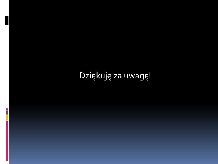 Dziękuję za uwagę! 