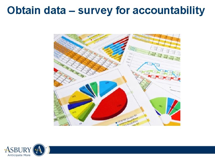 Obtain data – survey for accountability 