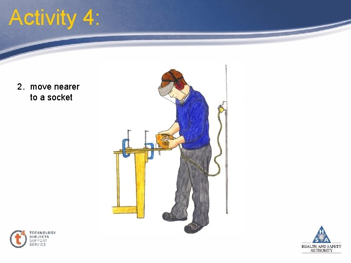 Activity 4: 2. move nearer to a socket 