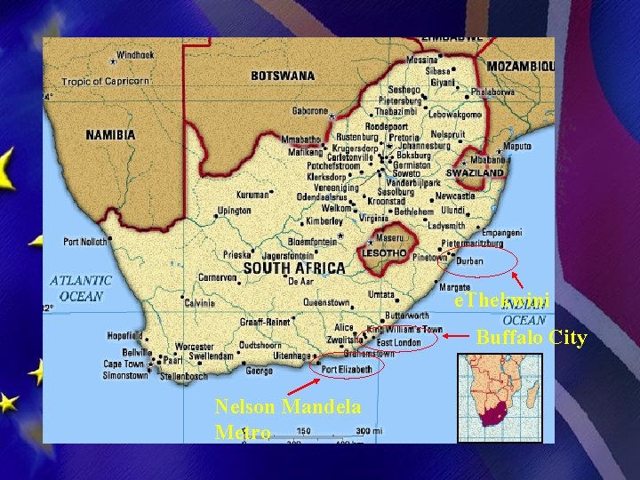 e. Thekwini Buffalo City Nelson Mandela Metro 