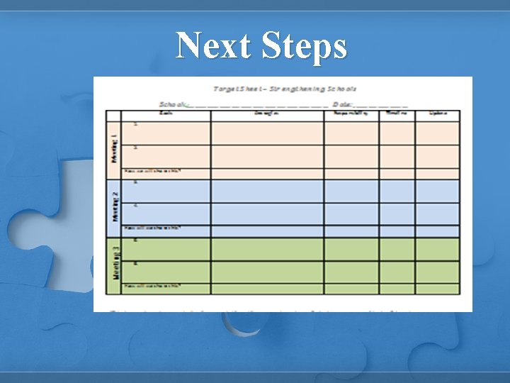 Next Steps 