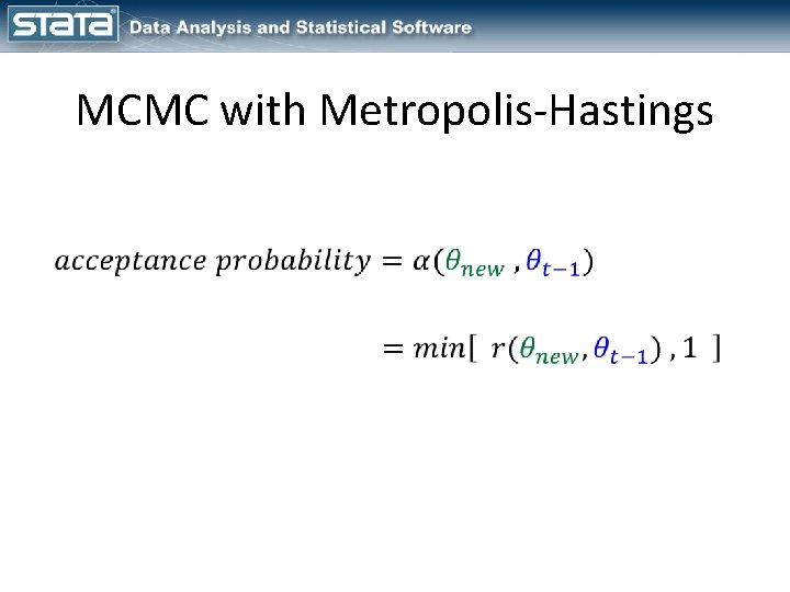 MCMC with Metropolis-Hastings 