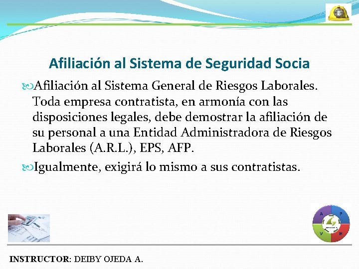 Afiliación al Sistema de Seguridad Socia Afiliación al Sistema General de Riesgos Laborales. Toda