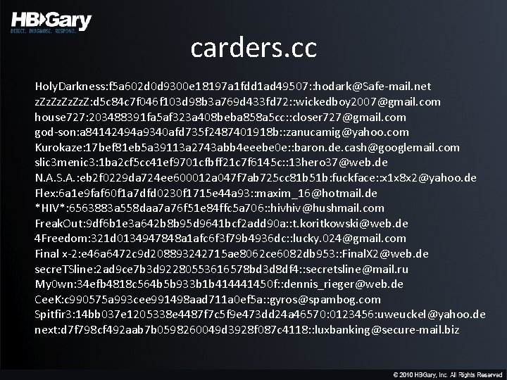 carders. cc Holy. Darkness: f 5 a 602 d 0 d 9300 e 18197