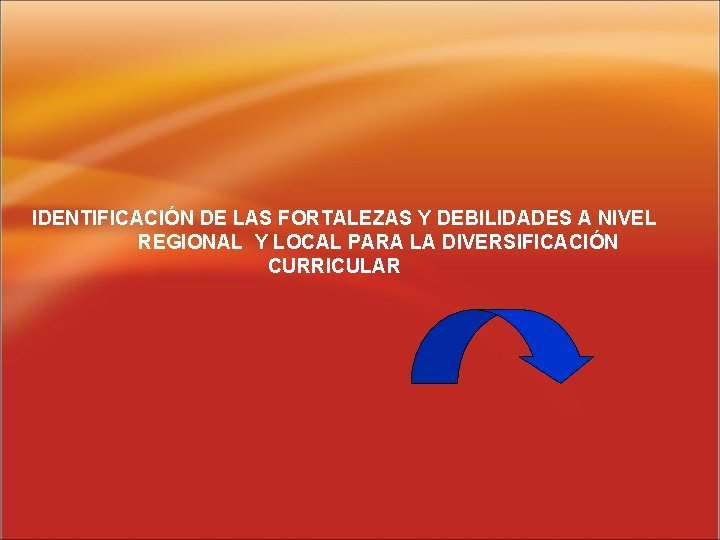 IDENTIFICACIÓN DE LAS FORTALEZAS Y DEBILIDADES A NIVEL REGIONAL Y LOCAL PARA LA DIVERSIFICACIÓN