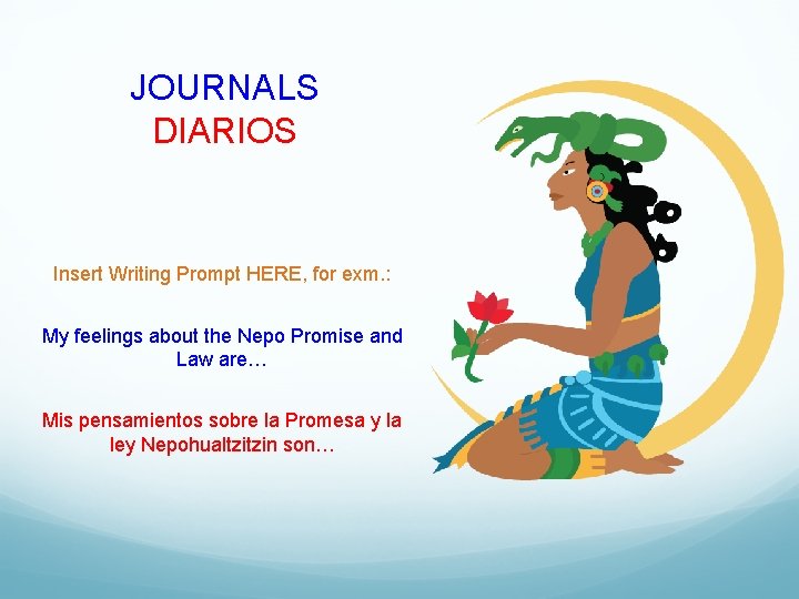 JOURNALS DIARIOS Insert Writing Prompt HERE, for exm. : My feelings about the Nepo