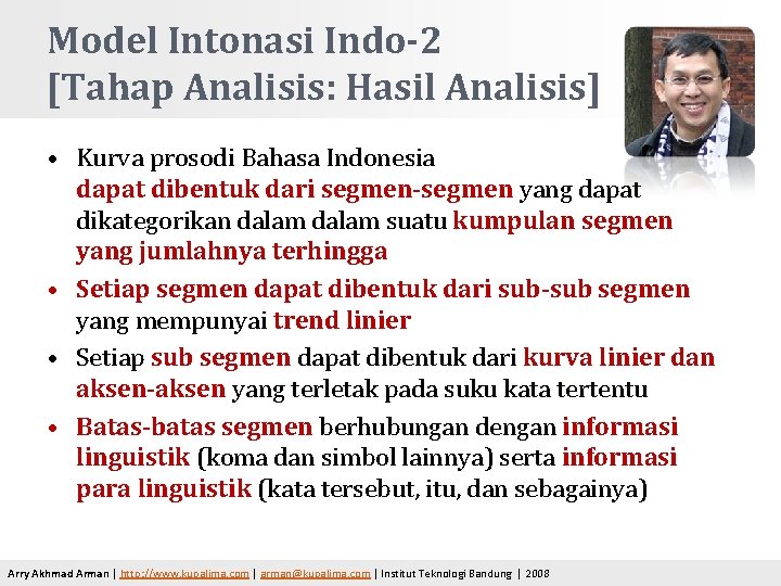Model Intonasi Indo-2 [Tahap Analisis: Hasil Analisis] • Kurva prosodi Bahasa Indonesia dapat dibentuk