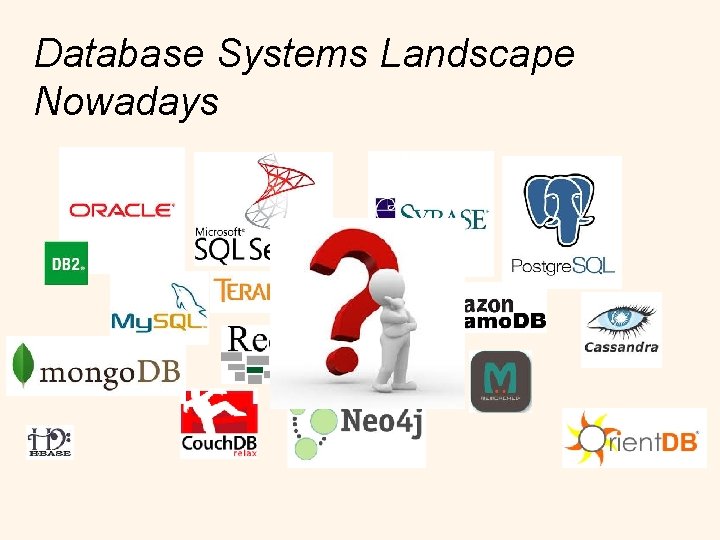 Database Systems Landscape Nowadays 