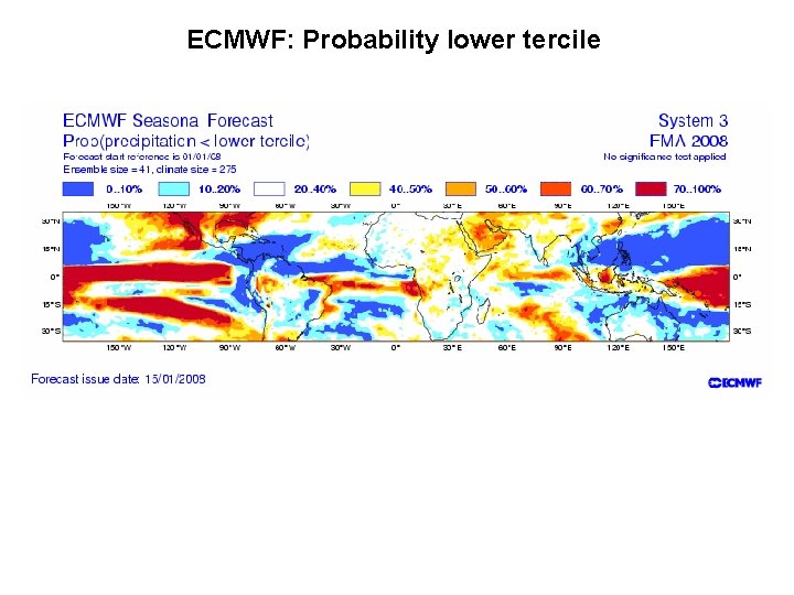 ECMWF: Probability lower tercile 