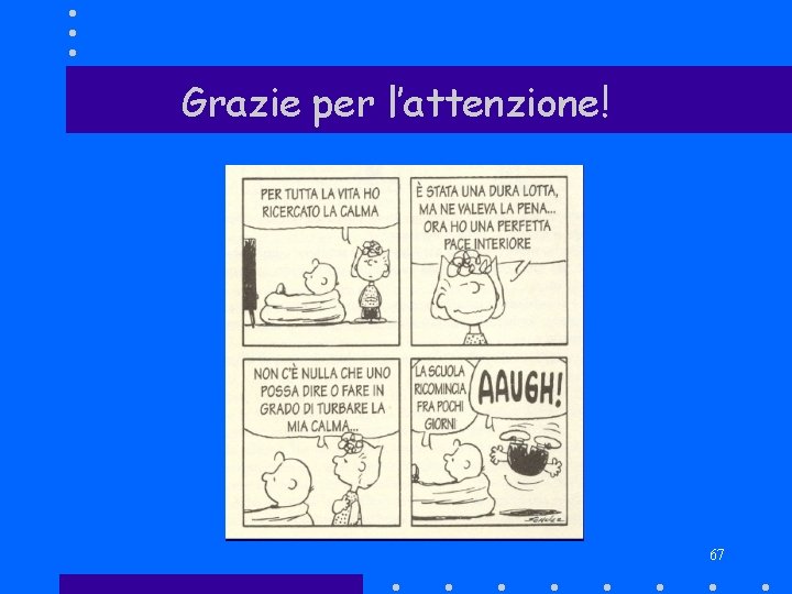 Grazie per l’attenzione! 67 