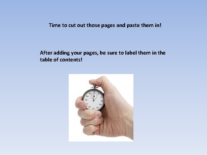 Time to cut out those pages and paste them in! After adding your pages,