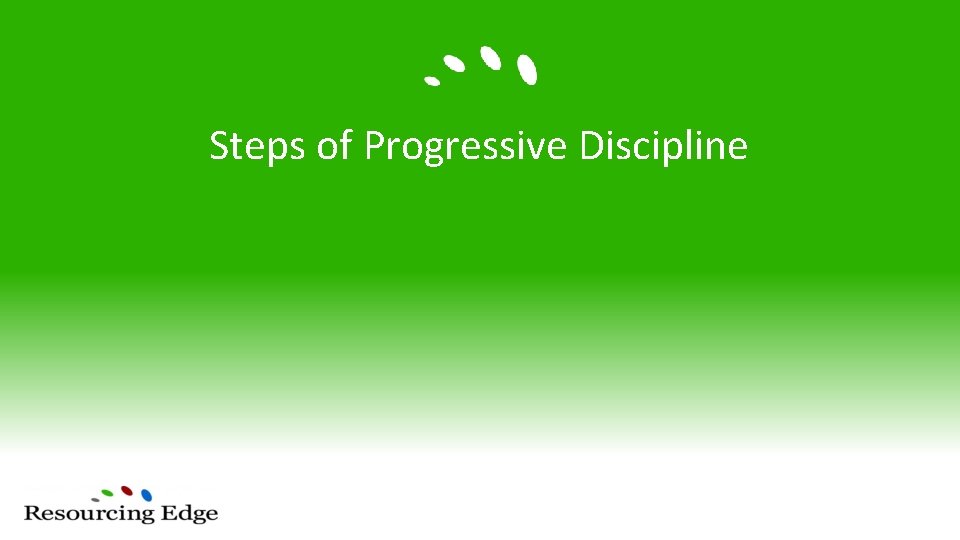 Steps of Progressive Discipline 