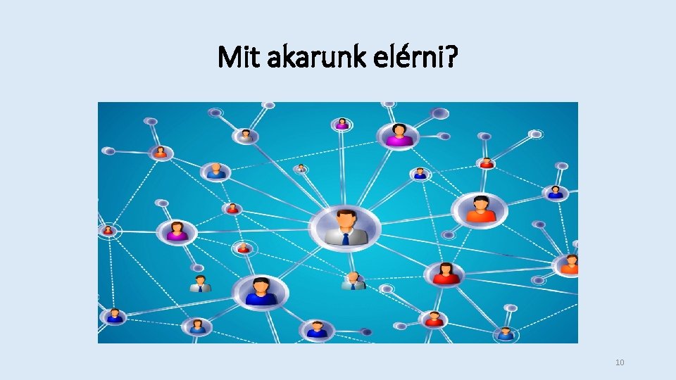 Mit akarunk elérni? 10 