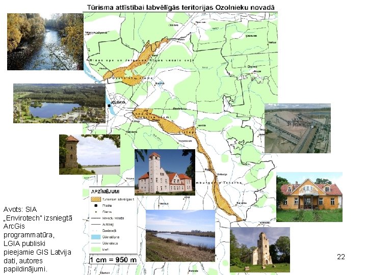 Avots: SIA „Envirotech” izsniegtā Arc. Gis programmatūra, LGIA publiski pieejamie GIS Latvija dati, autores