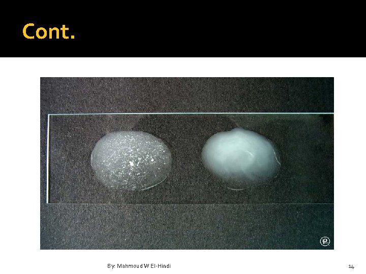 Cont. By: Mahmoud W El-Hindi 14 