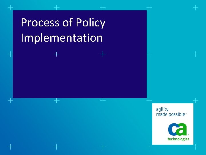 Process of Policy Implementation 