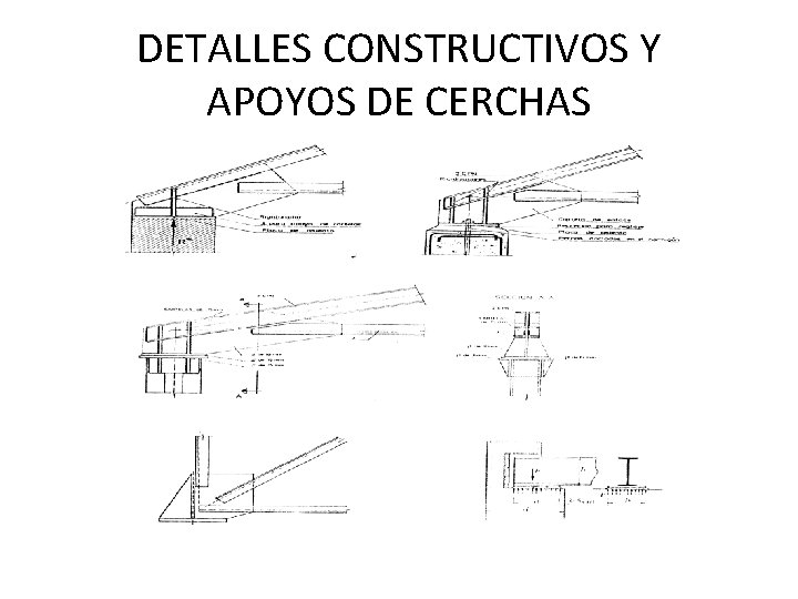 DETALLES CONSTRUCTIVOS Y APOYOS DE CERCHAS 
