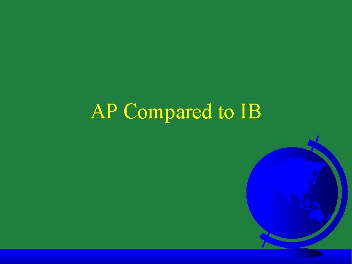 AP Compared to IB 