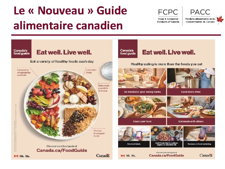 Le « Nouveau » Guide alimentaire canadien 