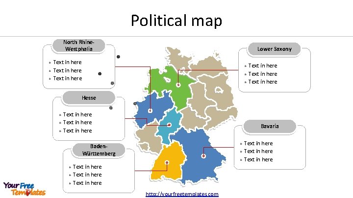 Political map North Rhine. Westphalia l l l Lower Saxony Text in here l